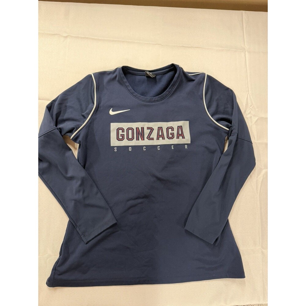 Nike Dry Park Crew Sweatshirt Hybird Pullover Women's Navy White Gonzaga Soccer